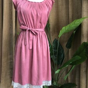 LC Lauren Conrad pink silky dress